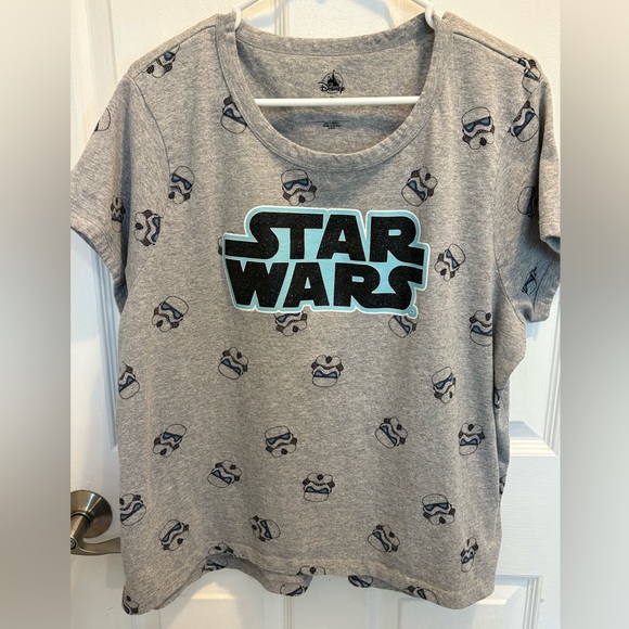 Women’s Disney Star Wars T-shirt Short Sleeve Top Storm Trooper Cotton Tee 2XL - Picture 2 of 11